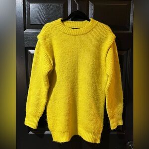 Vera Moda Wool Blend  Fuzzy Crewneck Sweater